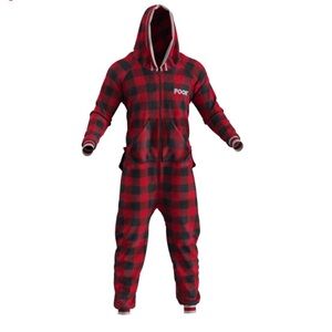 Brand New Red and Black Plaid Onesie